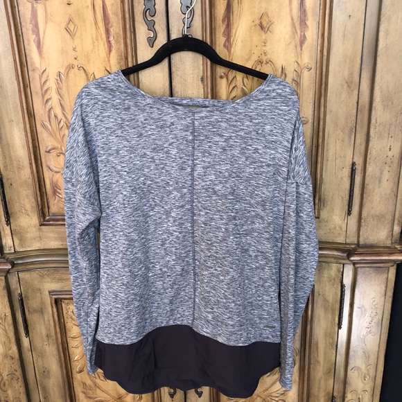 Mondetta Tops Mondetta Mixed Media Long Sleeve Poshmark